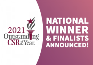 2021 Outstanding CSR of the Year Winner Graphic