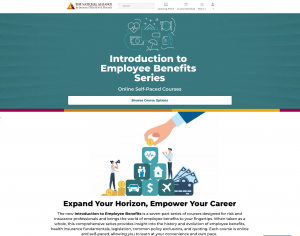Screenshot of the Employee Benefits Landing Page.