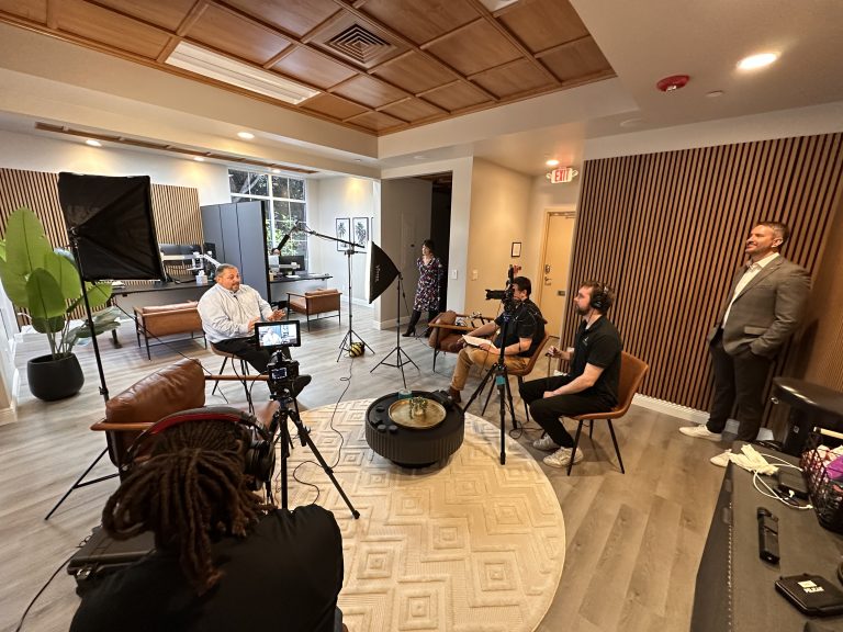 Rich and Alliance Team conducting interview.